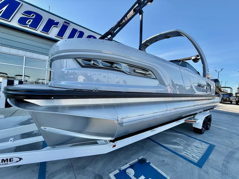 Slide: The Image of Avalon Excalibur Carbon Series Quad Lounger Shift Windshield - 27 FT w/ Twin 425's 2026 - 10