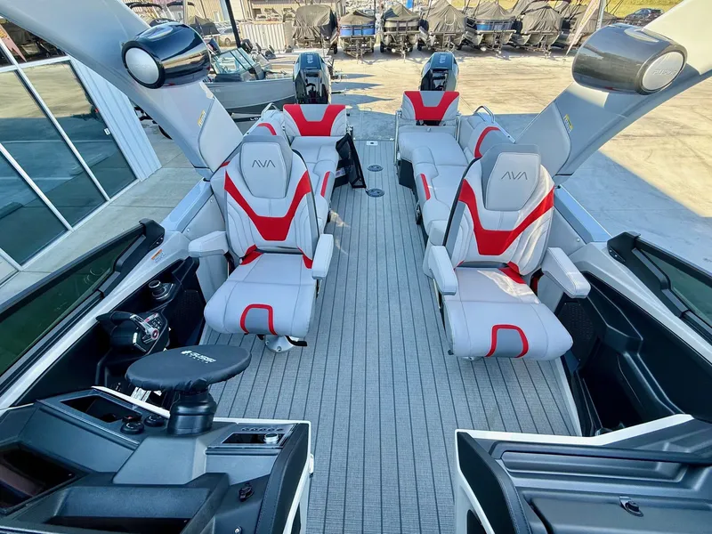 Slide: The Image of Avalon Excalibur LTD Quad Lounger Shift Windshield - 27 FT w/ Twin 425's 2026 - 13