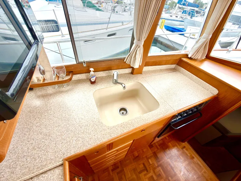 Slide: The Image of Galley area of a 2003 Grand Banks Classic yacht. - 43