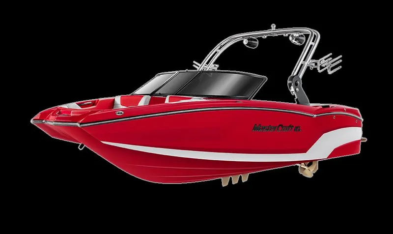 The Image of Red 2021 MasterCraft NXT20 boat with sleek design. - 1