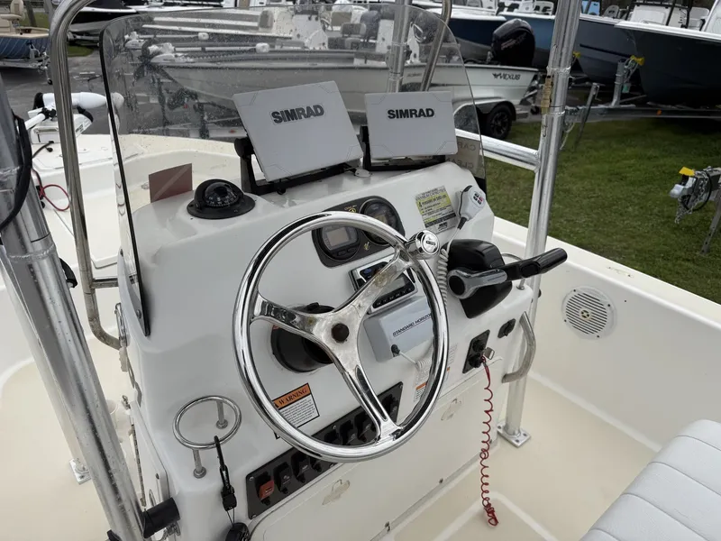 Slide: The Image of Century 1701 boat console, 2007 model, featuring Simrad electronics. - 8