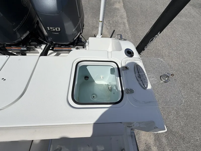 Slide: The Image of 2021 Sea Hunt Gamefish 25 with Yamaha 150 engines. - 13