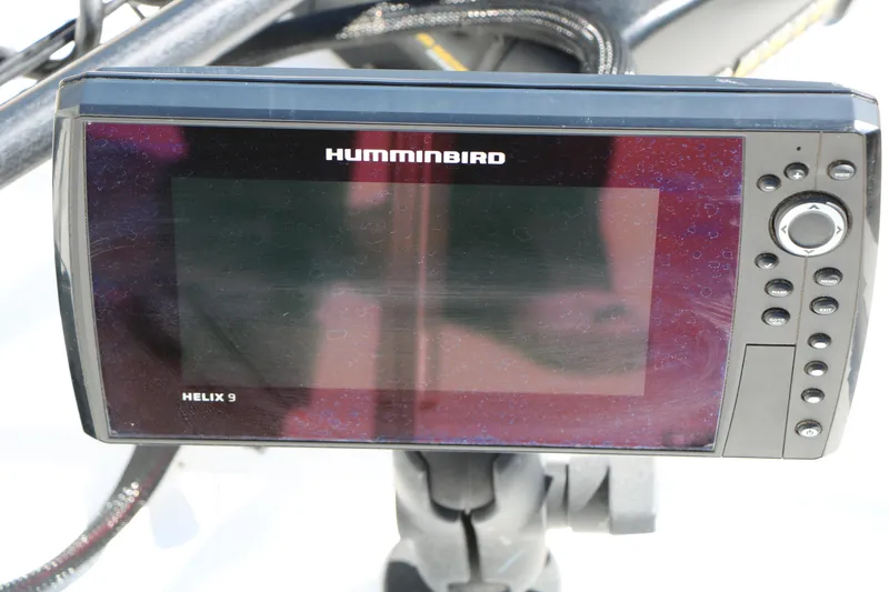 Slide: The Image of Humminbird Helix 9 fish finder on 2016 Sea Hunt BX 22 BR boat. - 33