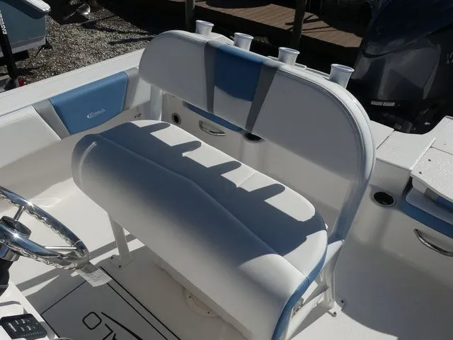 Slide: The Image of Interior view of the 2026 Robalo R180 Center Console boat. - 15