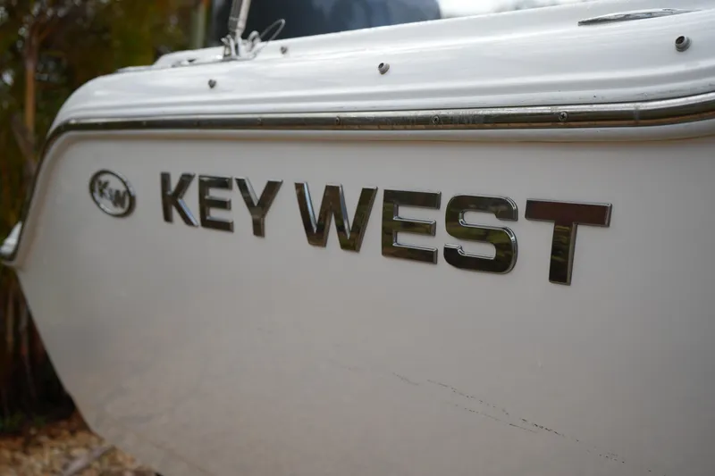 Slide: The Image of 2020 Key West 203 DFS boat with chrome lettering on the side. - 8