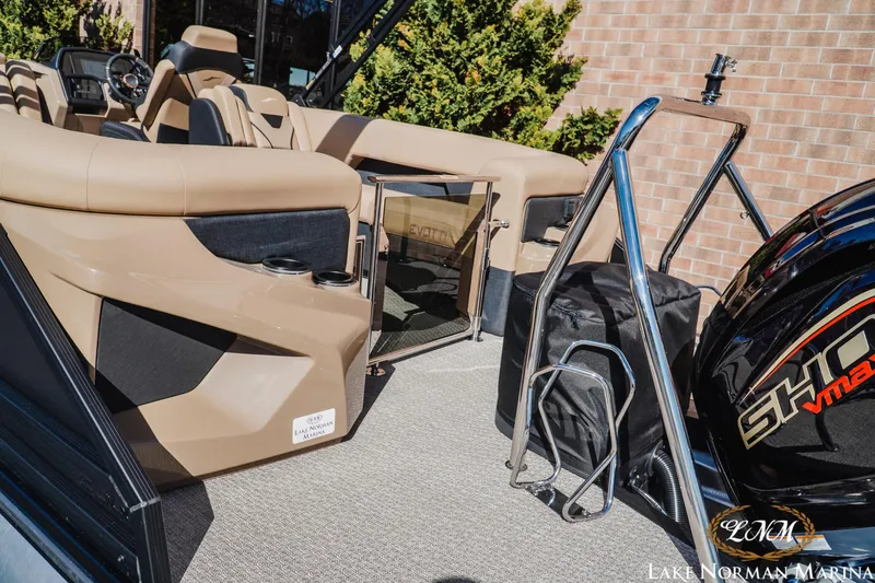 Slide: The Image of Luxurious 2026 Evotti 723QL boat interior with plush seating and modern design. - 6