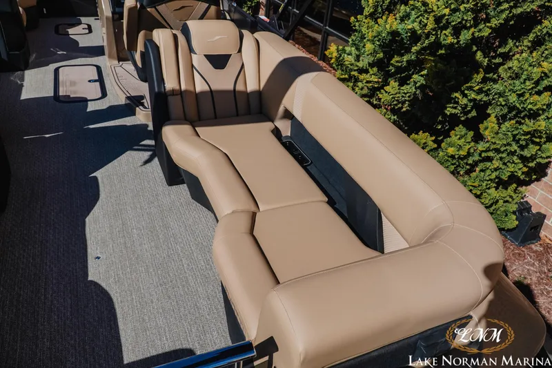 Slide: The Image of Luxurious seating on 2026 Evotti 723QL boat at Lake Norman Marina. - 9