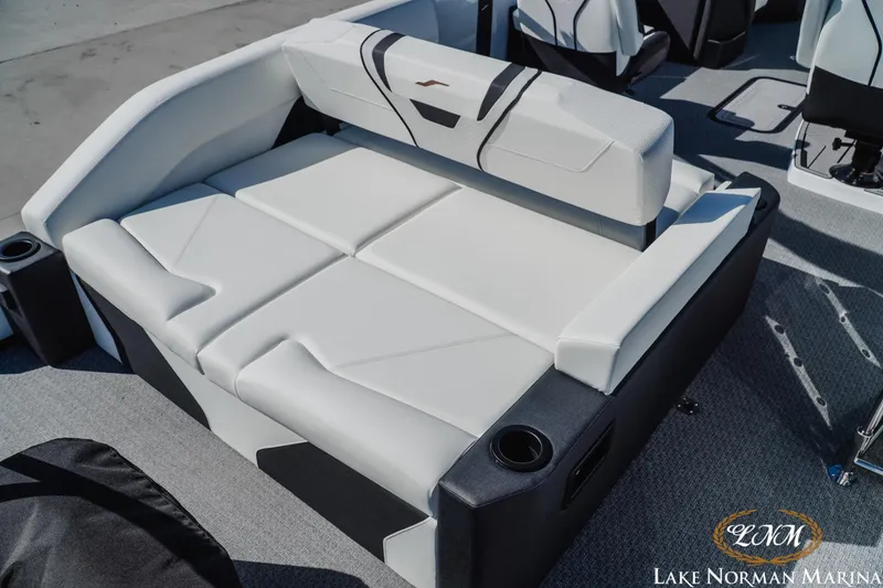 Slide: The Image of Luxurious seating on 2026 Evotti 723CS boat at Lake Norman Marina. - 6