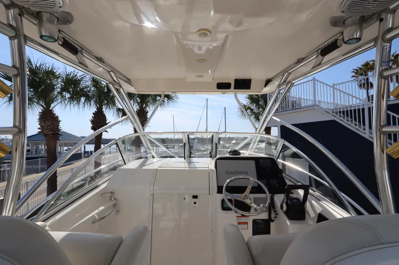 Slide: The Image of 2009 Century 2400 Walk-Around boat interior with Garmin navigation - 22