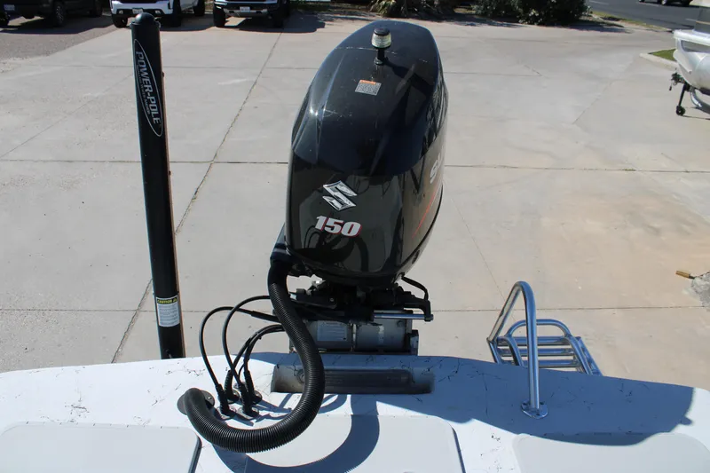 Slide: The Image of 2015 Shoalwater 20 Catamaran with Suzuki 150 outboard motor and Power-Pole anchor. - 10