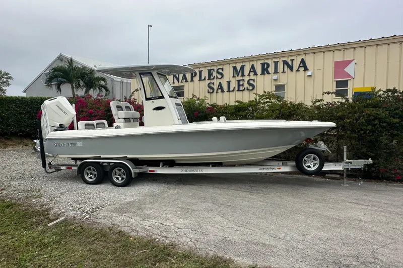 The Image of 2026 ShearWater 260 SS Carolina boat on trailer at Naples Marina Sales. - 0