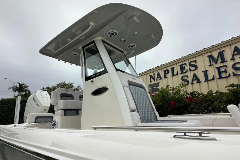 Slide: The Image of 2026 ShearWater 260 SS Carolina boat at Naples Marine Sales. - 2