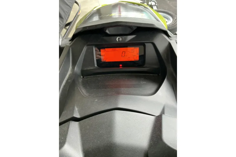 Slide: The Image of Dashboard of 2022 Sea-Doo GTI SE 170 with digital display. - 12