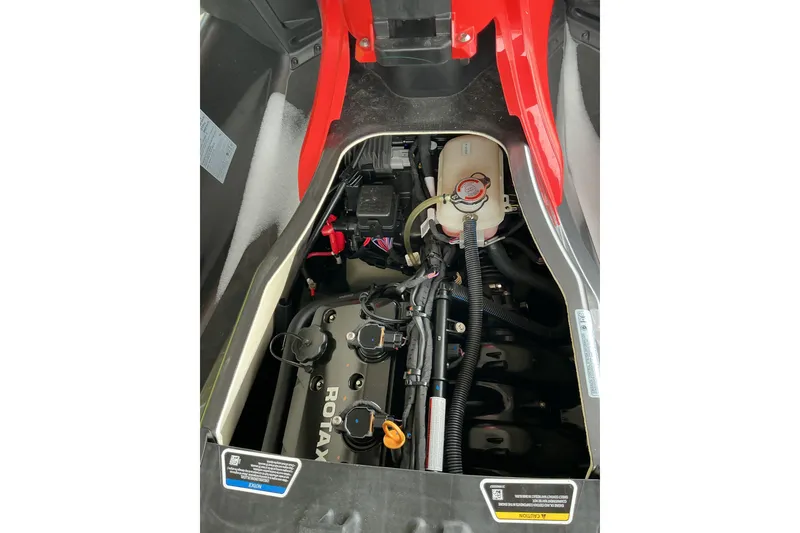 Slide: The Image of Engine compartment of a 2022 Sea-Doo GTI SE 170 watercraft. - 13