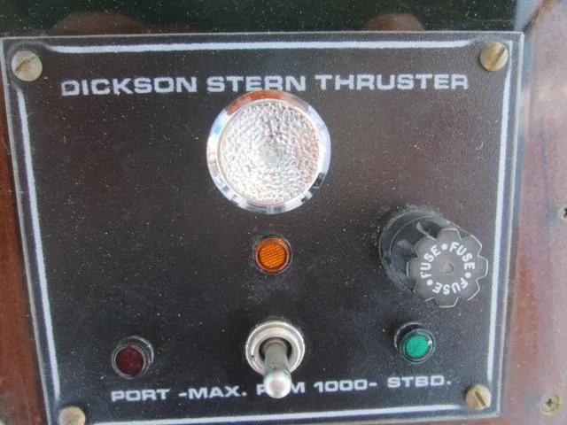 Slide: The Image of Dickson Stern Thruster control on 1976 Tollycraft 26 Sedan. - 17