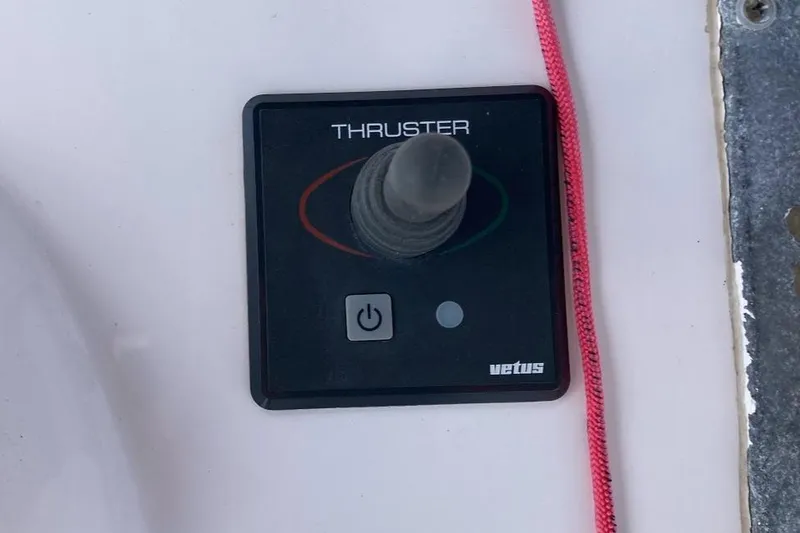 Slide: The Image of Control panel of a 2005 Donzi 35 ZF Daytona boat with Vetus thruster joystick. - 53