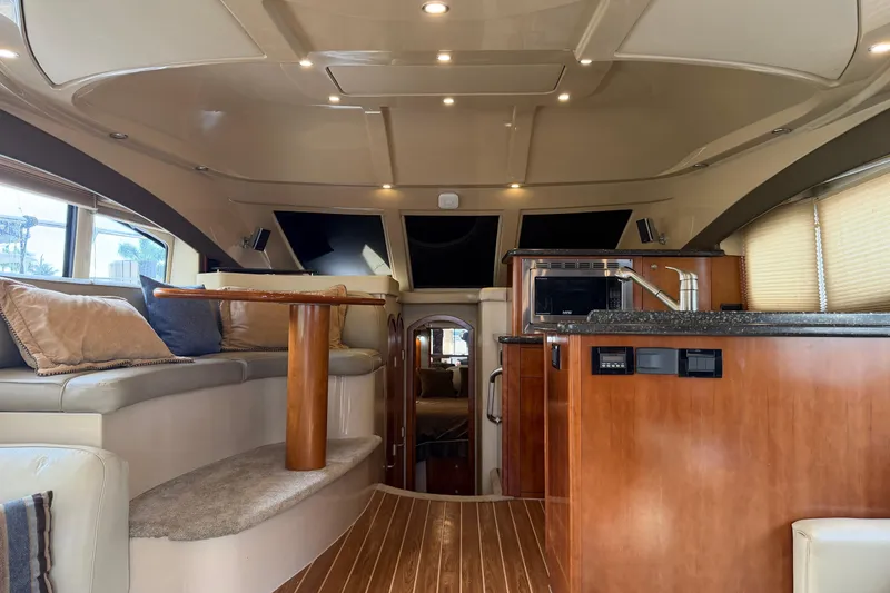 Slide: The Image of Luxurious interior of 2007 Cruisers Yachts 447 Sport Sedan with modern amenities and elegant design. - 32