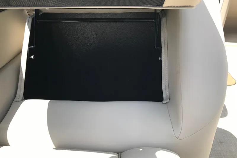 Slide: The Image of 2026 Avalon LSZ Quad Lounge Tri Log seat storage compartment, featuring sleek design and ample space. - 27
