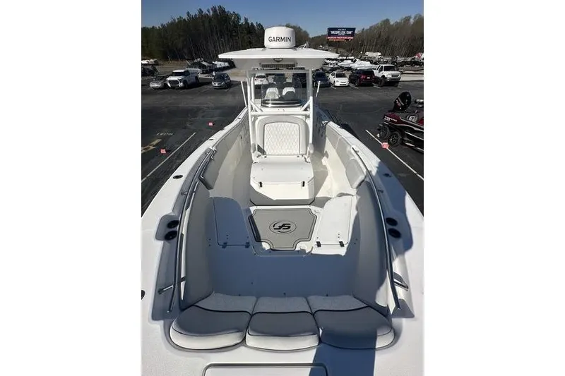 Slide: The Image of 2022 Sea Fox 288 Commander boat with spacious seating and Garmin equipment. - 15