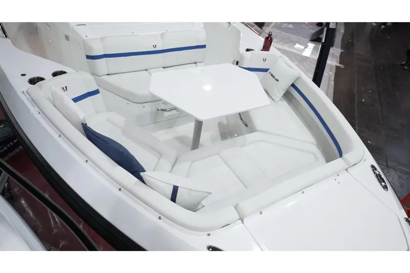 Slide: The Image of Interior of Wellcraft 28 T-Top boat, model year 2026. - 4