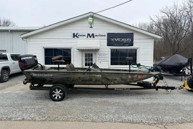 The Image of 2017 Ranger RT188 boat on trailer outside Knox Marine building. - 0