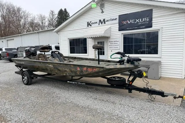 Slide: The Image of 2017 Ranger RT188 boat on trailer outside Knox Marine dealership. - 9