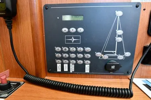 Slide: The Image of Control panel on a 2016 Bavaria Cruiser 41 sailboat. - 28