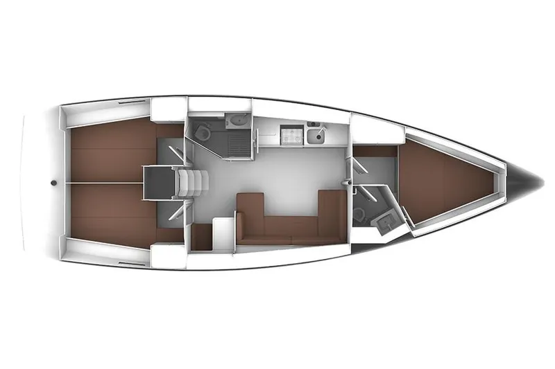 Slide: The Image of Manufacturer Provided Image: Bavaria Cruiser 41 Lower Deck Layout Plan - 31