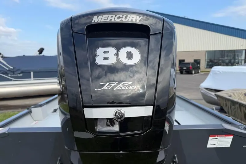 Slide: The Image of Mercury 80 Jet Power engine on 2026 Crestliner 1870 Retriever FCC boat. - 11