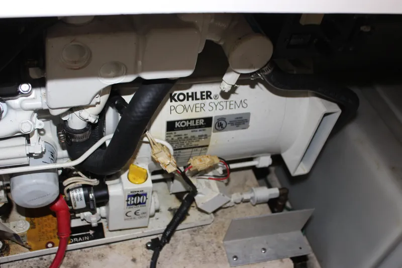 Slide: The Image of Kohler power system in 2005 Sea Ray Sundancer 280 boat engine compartment. - 20