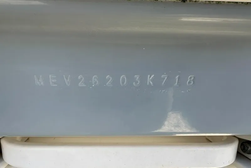 Slide: The Image of Hull identification number on a 2018 Jupiter 26 FS boat. - 25