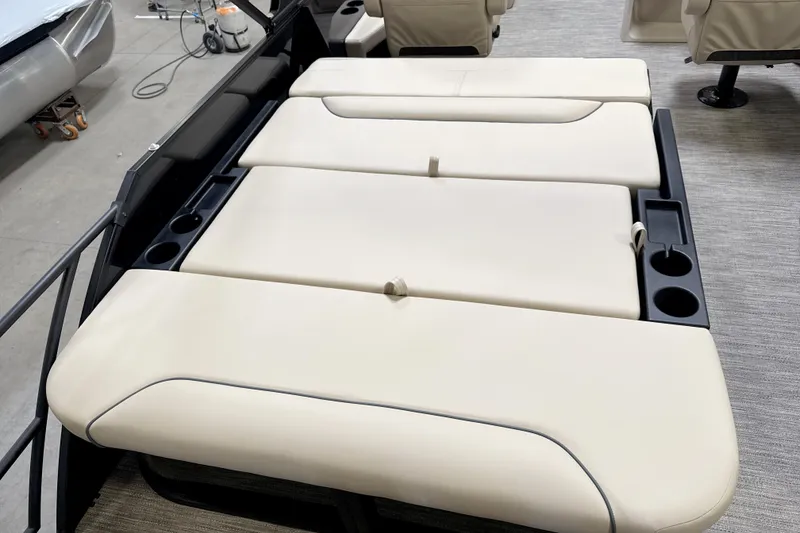 Slide: The Image of Interior of 2026 Godfrey Sweetwater 2286 SFLC with beige seating. - 19