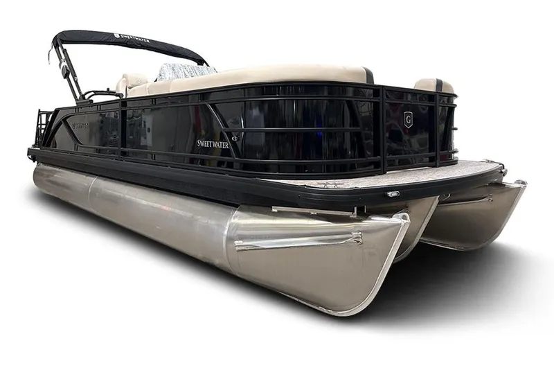Slide: The Image of 2026 Godfrey Sweetwater 2286 SFLC pontoon boat, side view. - 23