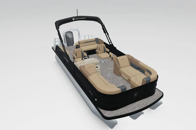 Slide: The Image of 2026 Godfrey Sweetwater 2286 SFLC pontoon boat with luxurious interior. - 26