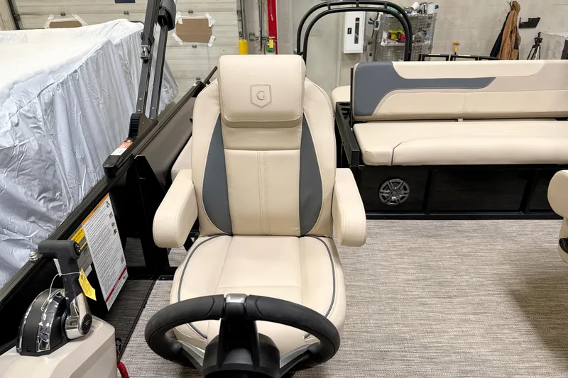 Slide: The Image of Interior of 2026 Godfrey Sweetwater 2286 SFLC with beige seating. - 6