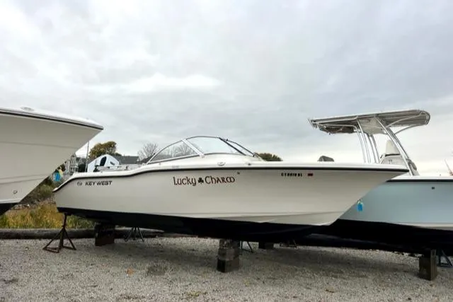 The Image of 2020 Key West 239 DFS boat named Lucky Charm on dry dock. - 0