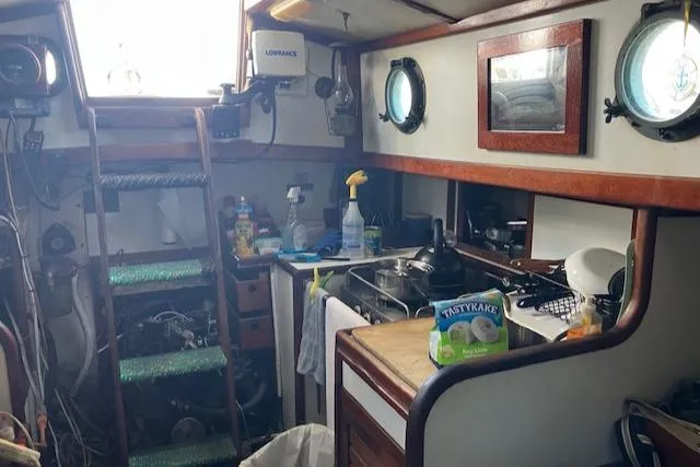 Slide: The Image of Galley w/ propane stove/oven - 14