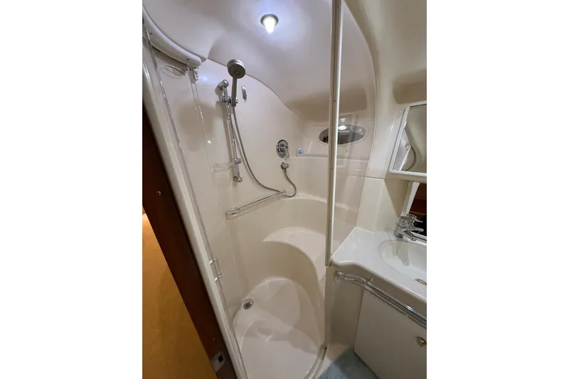 Slide: The Image of Luxurious bathroom in 2000 Sea Ray Sundancer 540 yacht with shower and vanity. - 41