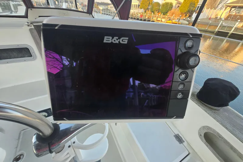 Slide: The Image of B&G navigation system on a 1980 Pearson 365 Sloop sailboat. - 31