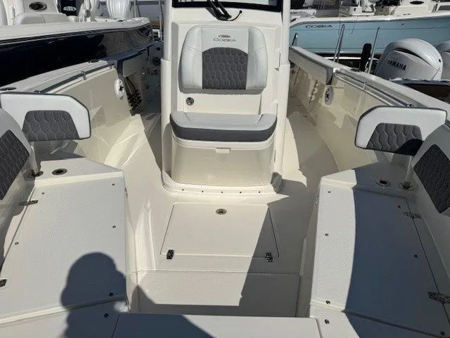 Slide: The Image of Interior view of 2025 Cobia 265 Center Console boat. - 21
