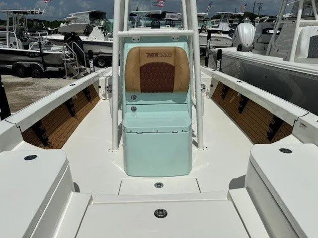 Slide: The Image of Interior view of the 2025 Pathfinder 2600 HPS boat. - 23