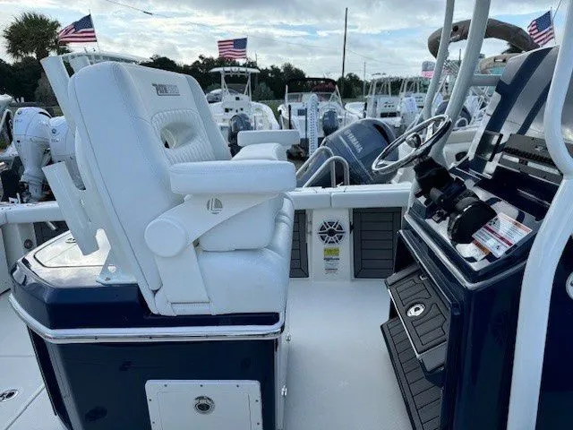 Slide: The Image of Interior view of 2025 Pathfinder 2400 Open boat. - 29