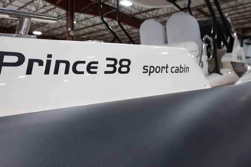 Slide: The Image of 2025 Nuova Jolly Prince 38 Sport Cabin boat interior, showcasing sleek design details. - 6