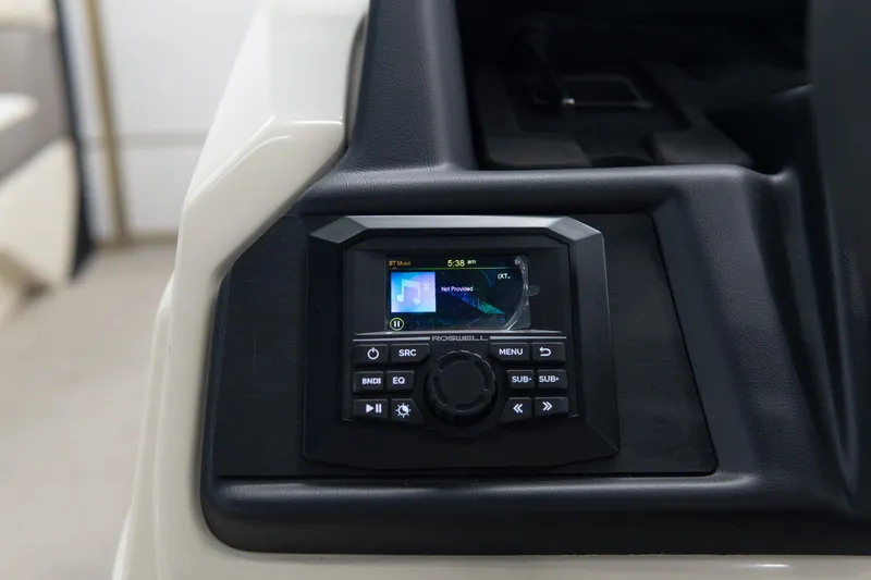 Slide: The Image of 2026 Alera M23Q dashboard with digital music control panel. - 14