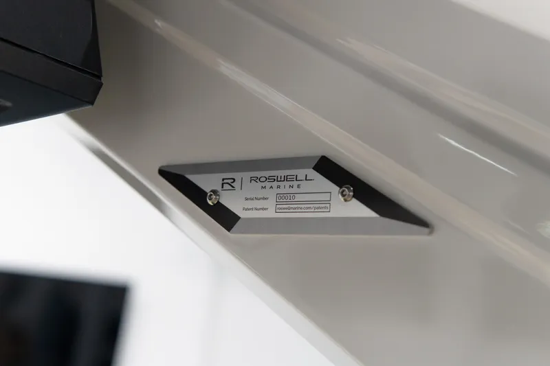 Slide: The Image of Roswell Marine serial plate on Alera M23Q, 2026 model. - 18