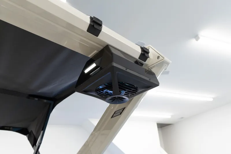 Slide: The Image of Alera M23Q 2026 model with integrated ceiling fan and lighting system. - 21