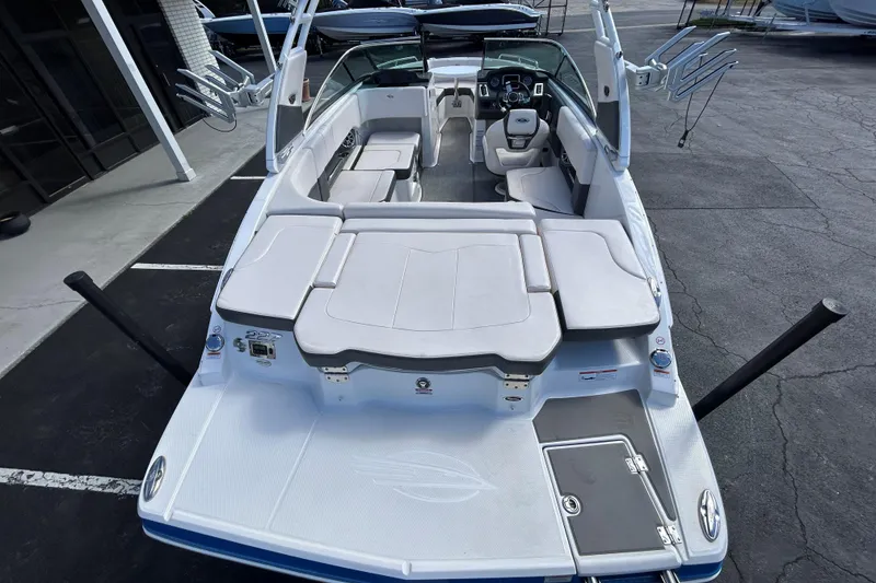 Slide: The Image of 2017 Chaparral 227 SSX Surf boat with spacious seating and modern design. - 36