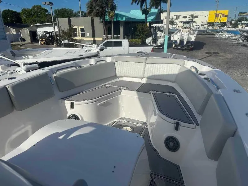 Slide: The Image of Interior view of the 2022 Sea Fox 268 Commander boat model. - 7
