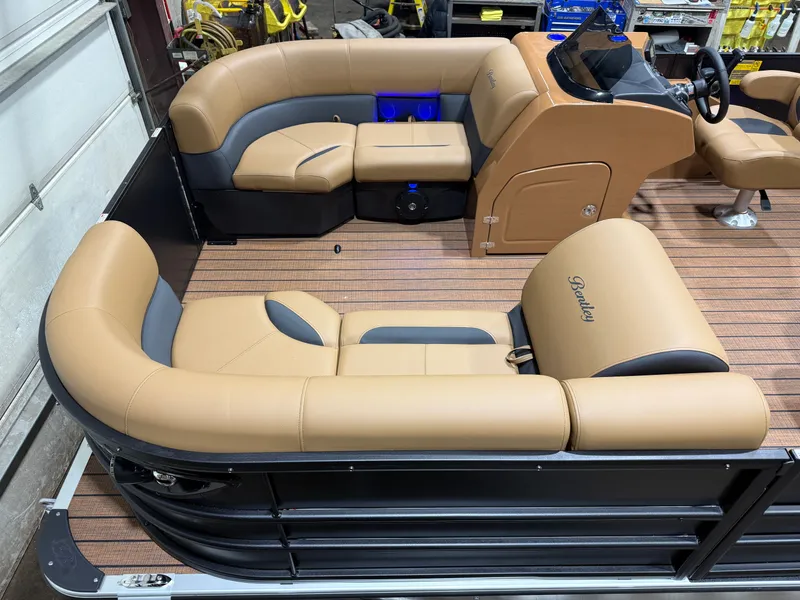 Slide: The Image of Bentley Pontoons Legacy 220 Swingback Pontoon & Honda 4-Stroke EFI 2026 - 2