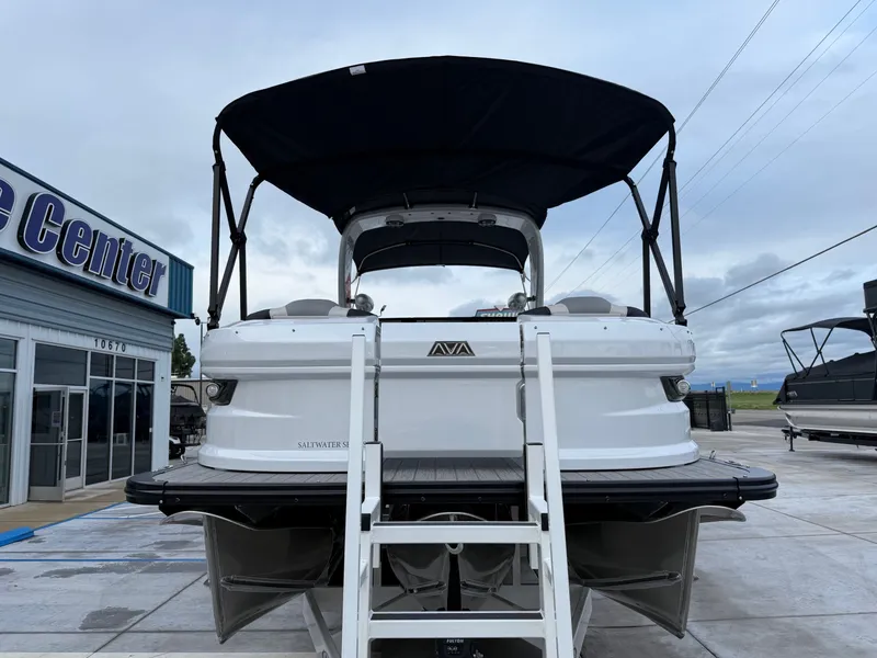 Slide: The Image of Avalon Excalibur - 27 FT Elite Windshield w/ Twin 400HP Mercury V10's and JOYSTICK CONTROLS!! 2025 - 11